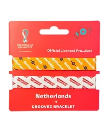 FIFA Fabric Fashionable Qatar 2022 World Cup Country Team Wrist Band - Netherlands