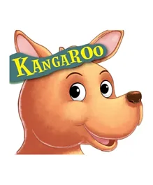 Om Books International Cutout Board Book Kangaroo - English