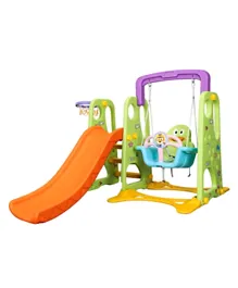 Little Angel Kids Toys Slide and Swing - Green