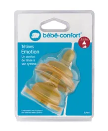 Bebeconfort Rubber Wide Base Teats - Pack of 2