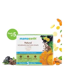 Mamaearth Natural Nourishing Bathing Soaps For Kids Pack of 5 - 75g