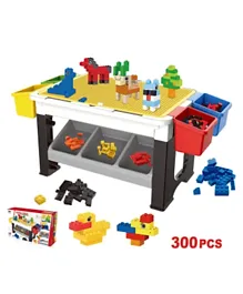 Little Story Blocks 3 in 1 Activity Table with 300 Blocks - Multicolor