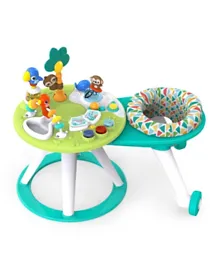 Bright Starts Around We Go 2-in-1 Walk-Around Activity Center & Table for Toddlers and Babies, Interactive Toys