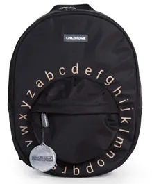 Childhome ABC Kids School Backpack Black Gold - 14.96 Inches