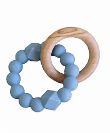 Jellystone Designs Silicone Moon Teether - Blue
