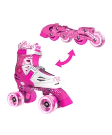 NEON Combo Skates 2 In 1 Quad And Inline Skates For Kids - Pink