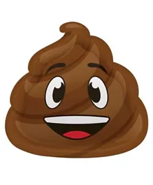 Creative Converting Poop Emoji ons Shaped Dinner Plates Pack of 8 - Brown