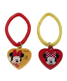 Disney Minnie Hair Elastic Pack of 2 - Red & Yellow