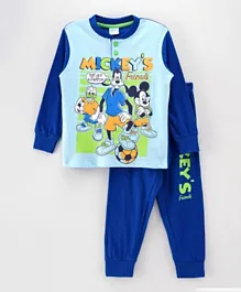 Disney Mickey Mouse And Friends Pajamas Set - Light Blue