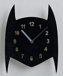 Pan Emirates Bat Wall Clock - Black