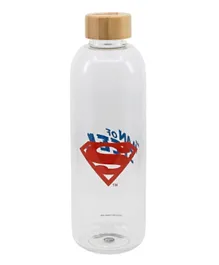 Stor Superman Symbol Large Glass Bottle - 1030mL