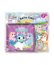 Phidal Unicorns Bath Time Water Proof Book - English