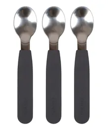 Filibabba Silicone Spoons 3-pack - Stone Grey