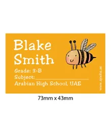 Ajooba Personalised Book Labels Ref 320 - Pack Of 30