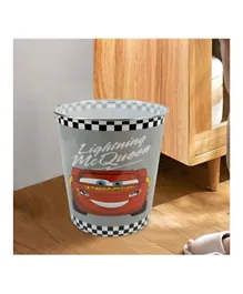 Disney Cars Lightning McQueen Compact Waste Basket Garbage Can - Grey