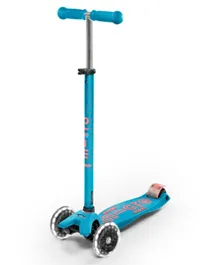 Micro Maxi Deluxe Scooter with LED - Aqua