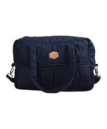 Filibabba Mommy Bag Soft Quilt - Dark Blue