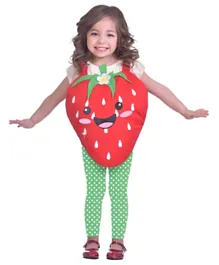 Party Centre Child Strawberry Sweetie Girls Costume - Multicolour