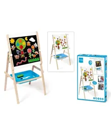 Scratch Europe 2 Sided Easel Magnetic Black & Whiteboard - Multicolour