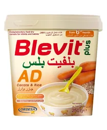Ordesa Blevit Plus AD Rice & Carrot Dry Cereals - 250g