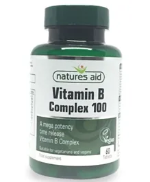 Natures Aid Vitamin B Complex 100 Food Supplement - 60 Tablets