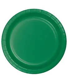 Creative Converting Touch Of Color Lunch Plate Large Emarald Green Pack of 24 - 7 Inches