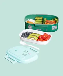 Star Babies Double Layer Lunch Box - Green