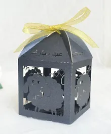 صندوق هدايا وعيديّة هلالفول عيد مبارك - أسود - عبوة من 10