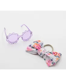 DDANIELA  Glasses  and Headband Set For Babies and Girls - Floral