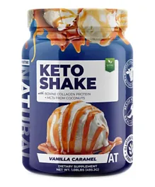 About Time Keto Shake Vanilla Caramel Powder 505 - 493.2g