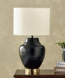 HomeBox Kengston Table Lamp with Metal Base and Drum Shade