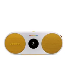 Polaroid P2 Music Player Bluetooth Wireless Portable Speaker - Yellow & White