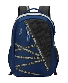 Skybags Figo Plus 01 Unisex School Backpack Blue - 19.3 Inches