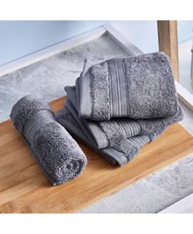 Homebox Air Rich Face Towel Set 4 Pieces - Grey