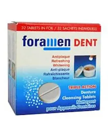 FORAMEN Denture Cleansing Tablets - 30 Pieces
