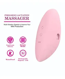 Pikkaboo Rechargable Lactation Massager For Breastfeeding - Purple
