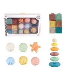 Soft Glue Baby Educational Toy Set - 14 Pieces