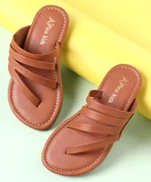Pine Kids Party Wear Sandals - Brown