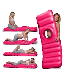 HOCC The Original Inflatable Pregnancy Pillow, Pregnancy Bed + Maternity Raft Float with Hole - Pink