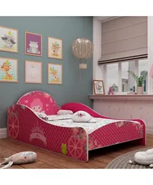 HomeBox Princess Cassina Single Chariot Bed - Pink