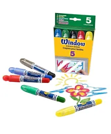 Crayola Window Crayons Multicolor - Pack of 5