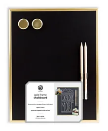 Ubrands Modern Black Chalkboard with Gold Metal Frame