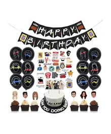 Brain Giggles F.R.I.E.N.D.S Theme Birthday Party Decoration - Pack of 70 Pieces