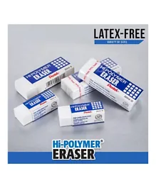Pentel Hi-Polymer Small Eraser - 5 Pieces