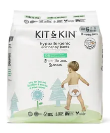 KIT & KIN Pull Up Eco Diapers Size 6 - 18 Pieces