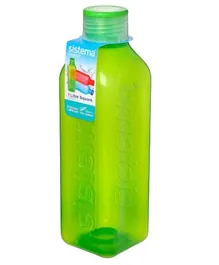 زجاجة الماء المربعة من سيستيما - أخضر 1 لتر