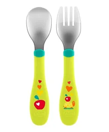 Chicco Metal Cutlery - Neutral Green
