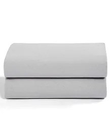 Snuz SnuzPod Cotton Crib Fitted Sheets Grey - Pack of 2