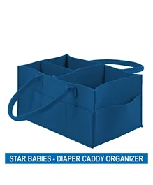 Star Babies Diaper Caddy Organizer - Dark Blue