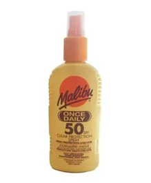 MALIBU Once Daily Clear Protection Spray SPF50 - 200mL